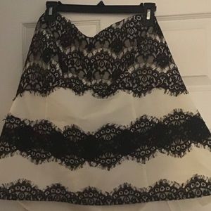 NWT Lane Bryant size 22 black&white strapless top